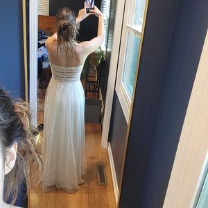 Long cream dress